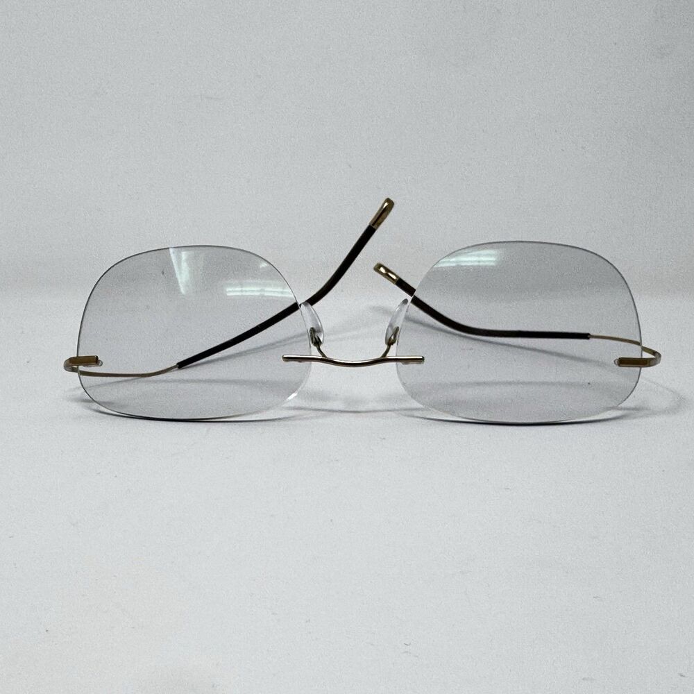 Silhouette 7581 Gold Rimless Eyeglass Frames Made in Austria 21-160
